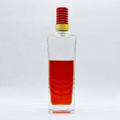 Bottiglia di liquore vuota personalizzata Bottiglia di vetro di vodka da 1 litro con design unico Spedizione espressa