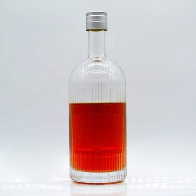 Bottiglia di liquore vuota personalizzata Bottiglia di vetro di vodka da 1 litro con design unico Spedizione espressa