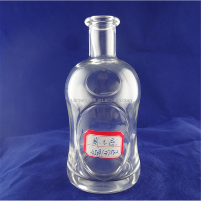 Bottiglia di vetro di sidro di mele 100 ml 300 ml con manipolazione superficiale Decal e sigillamento a sughero