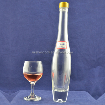 Bottiglia di vetro di sidro di mele 100 ml 300 ml con manipolazione superficiale Decal e sigillamento a sughero