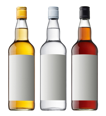 Stampa a schermo Tappo di vetro Tipo di sigillamento Bottiglie di vodka per alcolici OEM