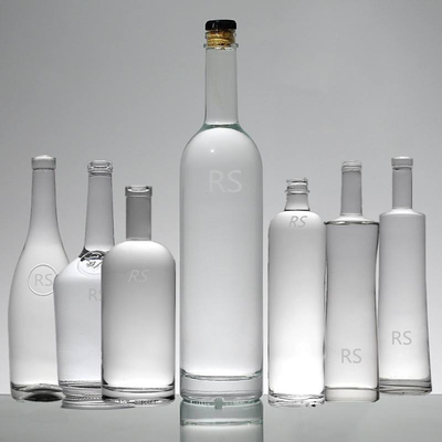 Stampa a schermo Tappo di vetro Tipo di sigillamento Bottiglie di vodka per alcolici OEM