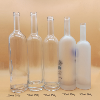Stampa a schermo Tappo di vetro Tipo di sigillamento Bottiglie di vodka per alcolici OEM