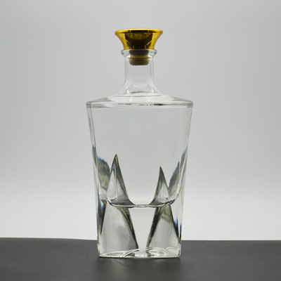 Bevande industriali bottiglia di vetro di design personalizzato bottiglie di liquore di vetro per vodka