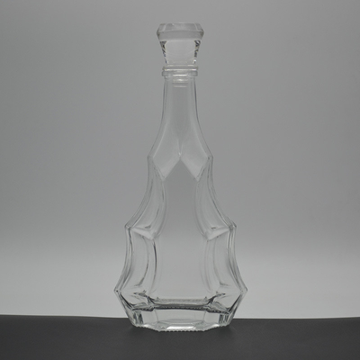 Bevande industriali bottiglia di vetro di design personalizzato bottiglie di liquore di vetro per vodka