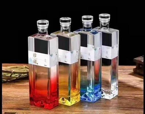 Birra 100ml 250ml 375ml 500ml 8oz 12oz 16oz Gin congelato bottiglia di vetro con tappo di sughero di legno