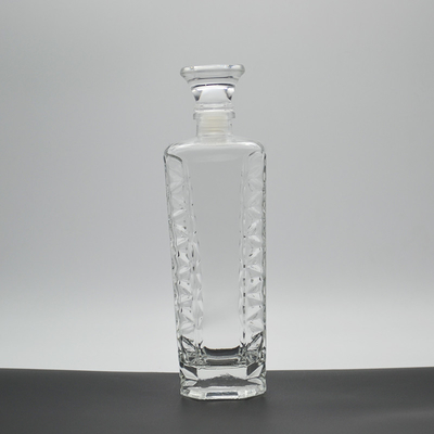 Bevande industriali bottiglia di vetro di design personalizzato bottiglie di liquore di vetro per vodka