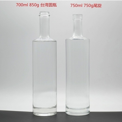 Vodka elettronica personalizzata altamente OEM/ODM Bottiglia in vetro di whisky da 750 ml con tappo a vite