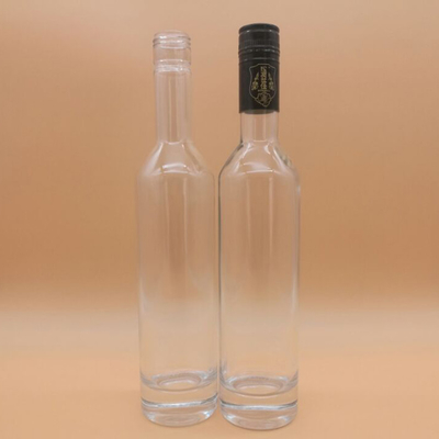 Super Flint Glass Collar Material 750ml bottiglia di vodka in vetro personalizzata per bevande