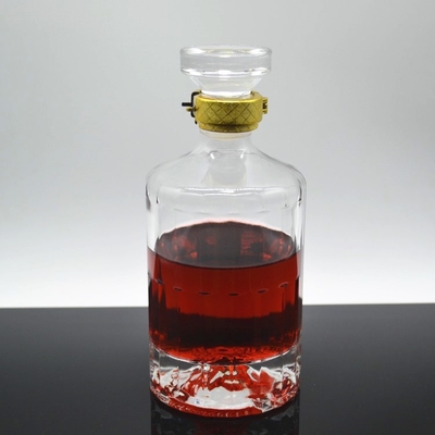 Bottiglie rotonde di vetro Super Flint per whisky in liquori