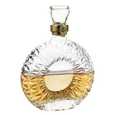500ml 700ml 750ml Vaso vino liquore bottiglia di vetro con tappo di vetro per vodka