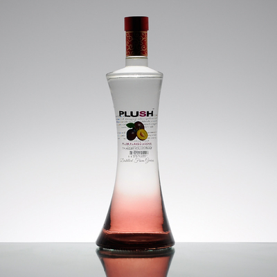 Bottiglia in vetro di vodka a forma di razzo da 750 ml personalizzata per bevande online con tappo a vite
