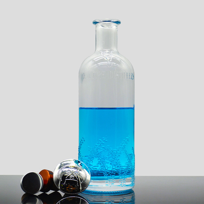 Forme personalizzate Super Flint bottiglie di vetro da 375ml 750ml 1000ml per brandy liquor sauce