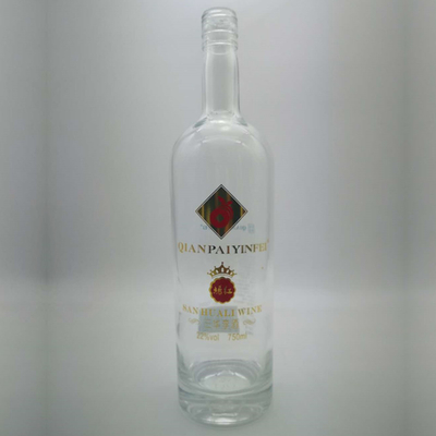 Bottiglia di vetro 750 ml con materiale di vetro Super Flint