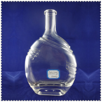 Bottiglie di vetro trasparenti 750ml Ciroc Vodka vuoto Bottiglie di vetro Botella con disegno trasparente