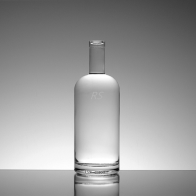 Collare di vetro 750 ml Super Flint Rum Bottiglia vuota di liquore per il trasporto di bevande