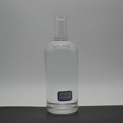 Collare di vetro 750 ml Super Flint Rum Bottiglia vuota di liquore per il trasporto di bevande