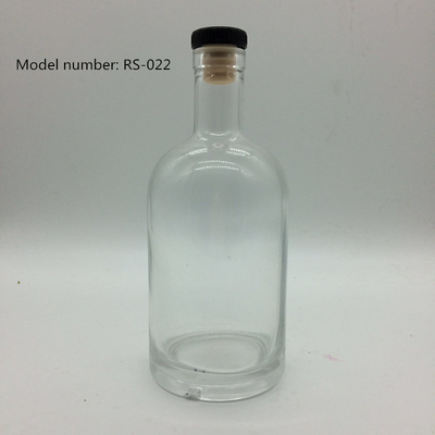 Collare di vetro 750 ml Super Flint Rum Bottiglia vuota di liquore per il trasporto di bevande