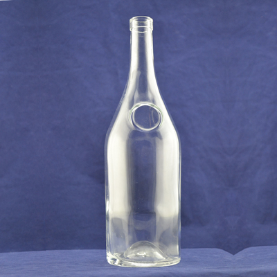 Produzione in grandi quantità Materiale di vetro Super Flint 750 ml Bottiglia di vino di vetro Vodka per bevande spiritose