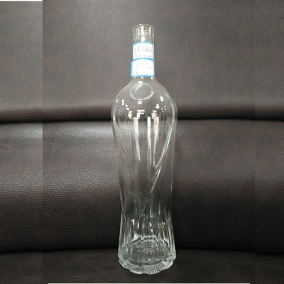 Bevande industriali bottiglia di vetro da 1 litro con tappo di whisky