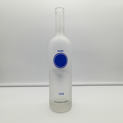 Bottiglie di liquore di vetro trasparenti da 750 ml per vodka whisky alcolici alcol