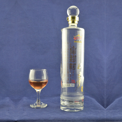 Bevande industriali bottiglia di vetro da 1 litro con tappo di whisky