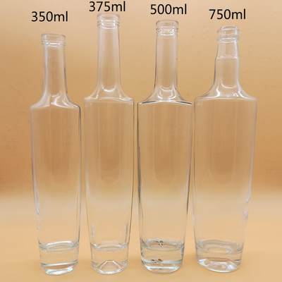 Bottiglie di liquore di vetro trasparenti da 750 ml per vodka whisky alcolici alcol