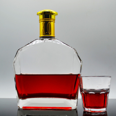 OEM/ODM accettabile bottiglia di vetro da 1 litro per liquori whisky gin tequila da professionista