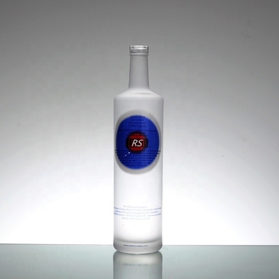 Super Flint Glass Cork Sealing Type 750 ml Vodka Whisky Sherry Whiskey Wine Bottiglie di vetro
