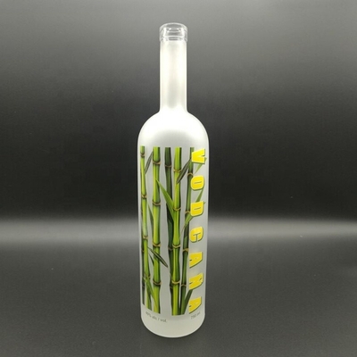 Super Flint Glass Cork Sealing Type 750 ml Vodka Whisky Sherry Whiskey Wine Bottiglie di vetro