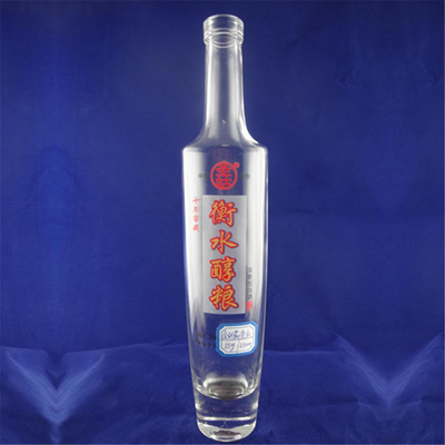 Campione gratuito 500 ml 750 ml Bottiglia di liquore rotonda in vetro con sigillo a sughero