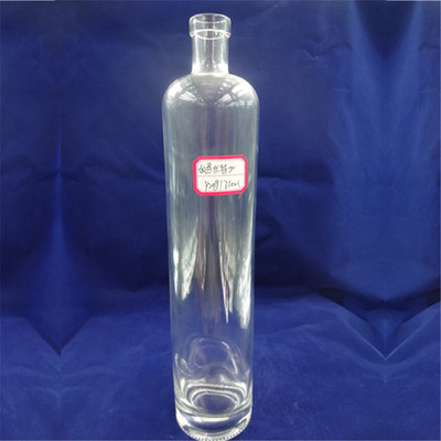 Campione gratuito 500 ml 750 ml Bottiglia di liquore rotonda in vetro con sigillo a sughero