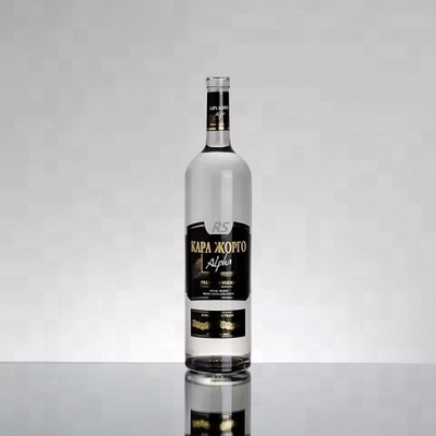 Bottiglie di vetro da 750 ml di vodka russa con campione gratuito e materiale in vetro Super Flint