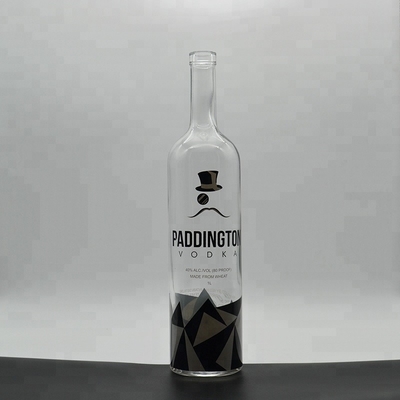 Super Flint Glass Collar 750ml Bottiglie di vodka con tipo di tenuta a vite in promozione