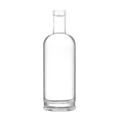 Capo di sughero sigillato Ruisheng 200 ml 500 ml 750 ml 1000 ml Bottiglia di vodka in vetro rotondo trasparente