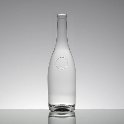 Bottiglia in vetro di liquore a sfera 750 ml con sughero 1 litro