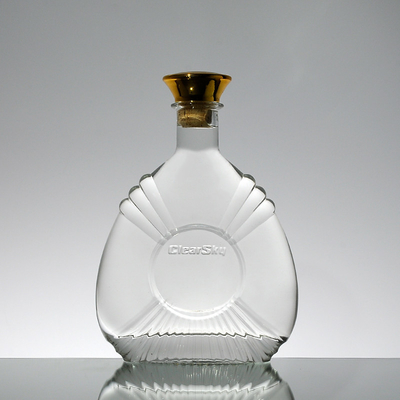 Bottiglia in vetro di liquore a sfera 750 ml con sughero 1 litro