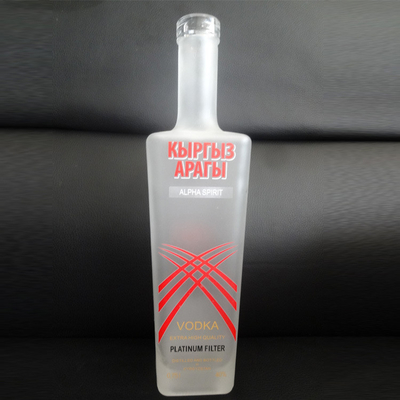 Bottiglia di vetro elettroplata per liquori alcolici whisky tequila vodka 350ml 500ml 750ml