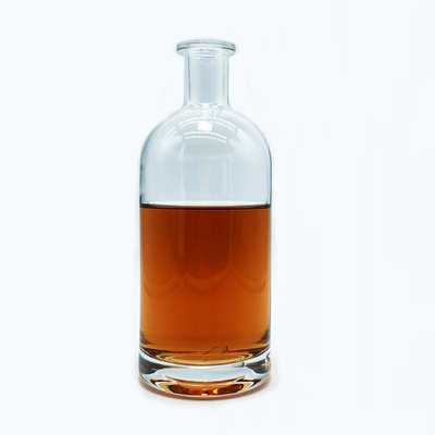 Tipo di tenuta del sughero Vetro trasparente Vino liquoroso Whisky Vodka Tequila Bottiglia 200ml 375ml 500ml 750ml 1000ml