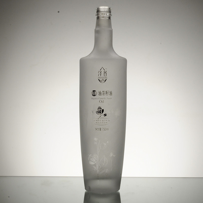 Bevande industriali 750 ml 350 ml vuoti White Label Vodka Black Drink Liquor Glass Jar