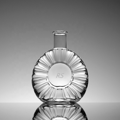 Bottiglie di brandy Disegno personalizzato Bottiglia vuota di liquore per 750 ml Bottiglia di vetro di vodka