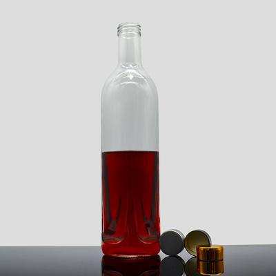 750 ml 700 ml bottiglia di whisky e vodka in vetro personalizzato con TUV Standard e Hot Stamping