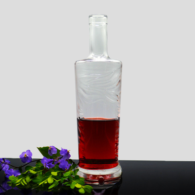 750 ml 700 ml bottiglia di whisky e vodka in vetro personalizzato con TUV Standard e Hot Stamping