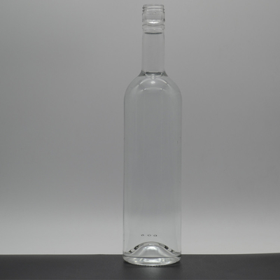 Super Flint Glass Whiskey Rum Gin Bottiglie con Disegno in Taglio e Tappo in Legno