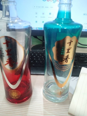 Bottiglie di vino in vetro trasparente personalizzate per tequila whisky brandy 750ml 500ml 1000ml