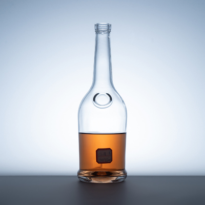 Collare di vetro Super Flint Bottiglie di vetro trasparenti alte per vodka