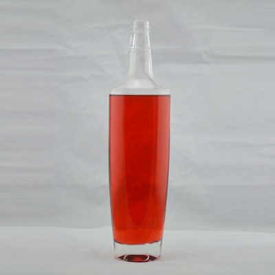 Bottiglia di vetro da 750 ml per alcolici Gin vuoto Rum riciclato Whisky Vodka OEM/ODM Accettabile