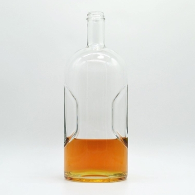Bottiglia di vetro da 750 ml per alcolici Gin vuoto Rum riciclato Whisky Vodka OEM/ODM Accettabile