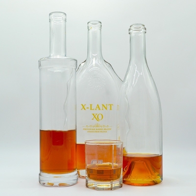 Bottone di liquore/alcolici/XO/brandy in vetro ad alta capacità con tappo in vetro Super Flint