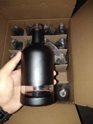 Flascia di vetro incisa per vodka/brandy/whisky 500 ml 700 ml